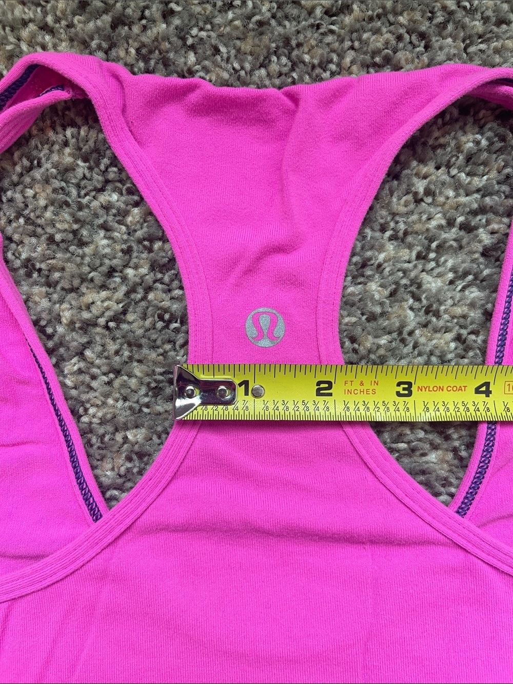 Lululemon OG Cool Racerback Tank - Raspberry Glo Light?; Size 6 - Picture 4 of 5